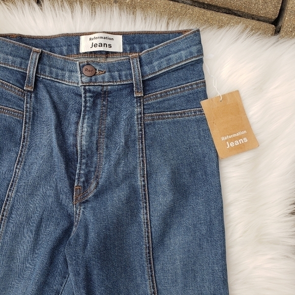 NWT Reformation Suzie Jean High Skinny Size 23 - Picture 5 of 7